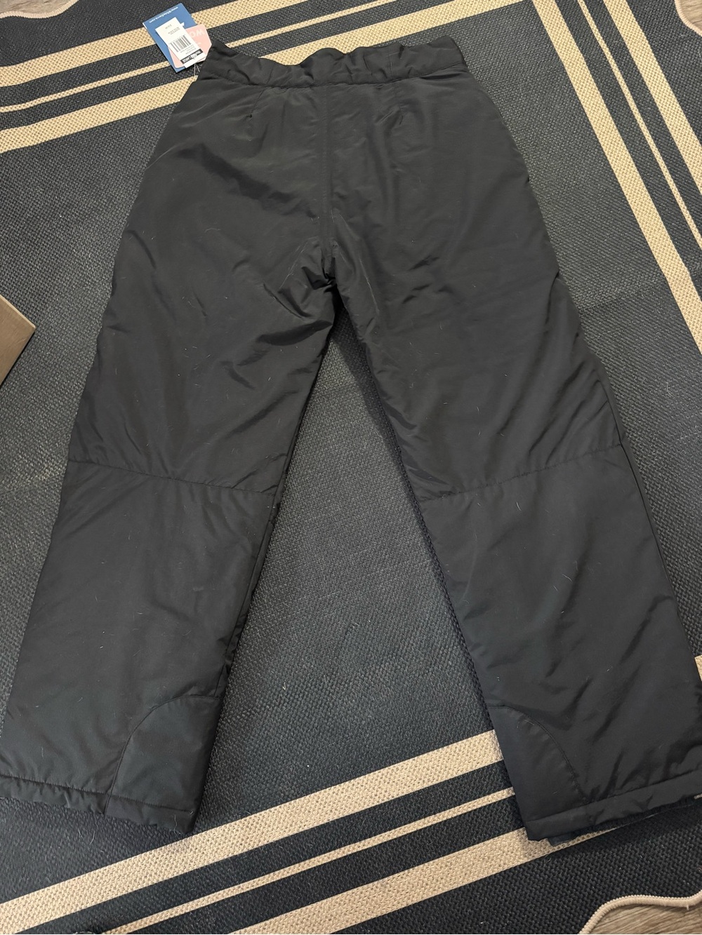 White Sierra Black Ski Snow Pants - Insulated Winter Trousers
